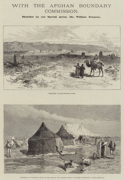 With the Afghan Boundary Commission by William Crimea Simpson